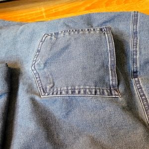 Straight leg jeans faded blue